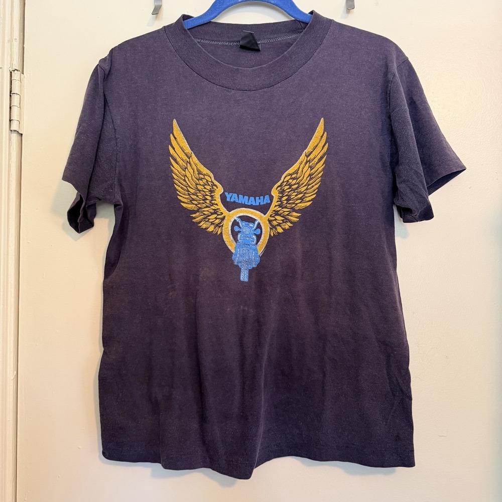 Vintage 1970s Yamaha Motorcycles T Shirt Large 70s Biker Motorcycle